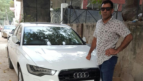 Rajesh Dabas with his Audi A6